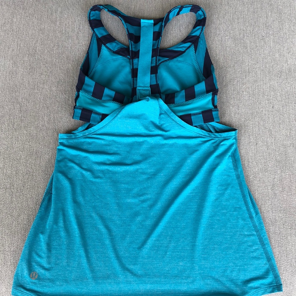 Lululemon built in racerback sports bra shirt